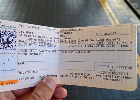train tickets italy